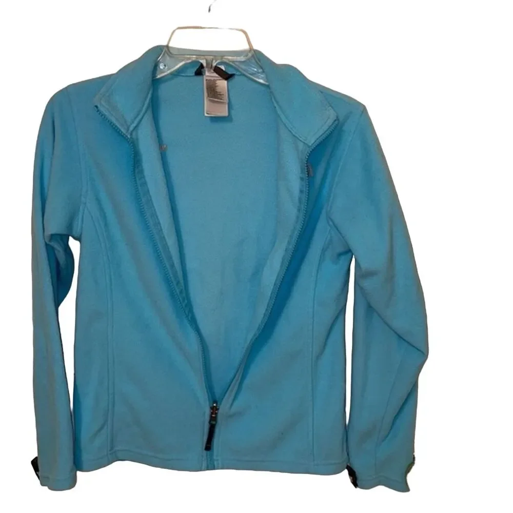 The North Face Blue Full Zip Fleece Jacket Girls Size Large 14-16 Outdoors